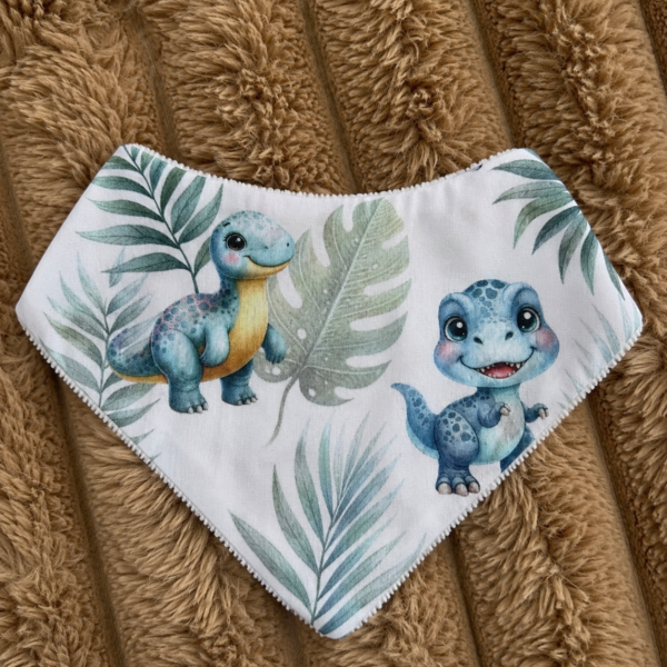 Bavoir bandana dino