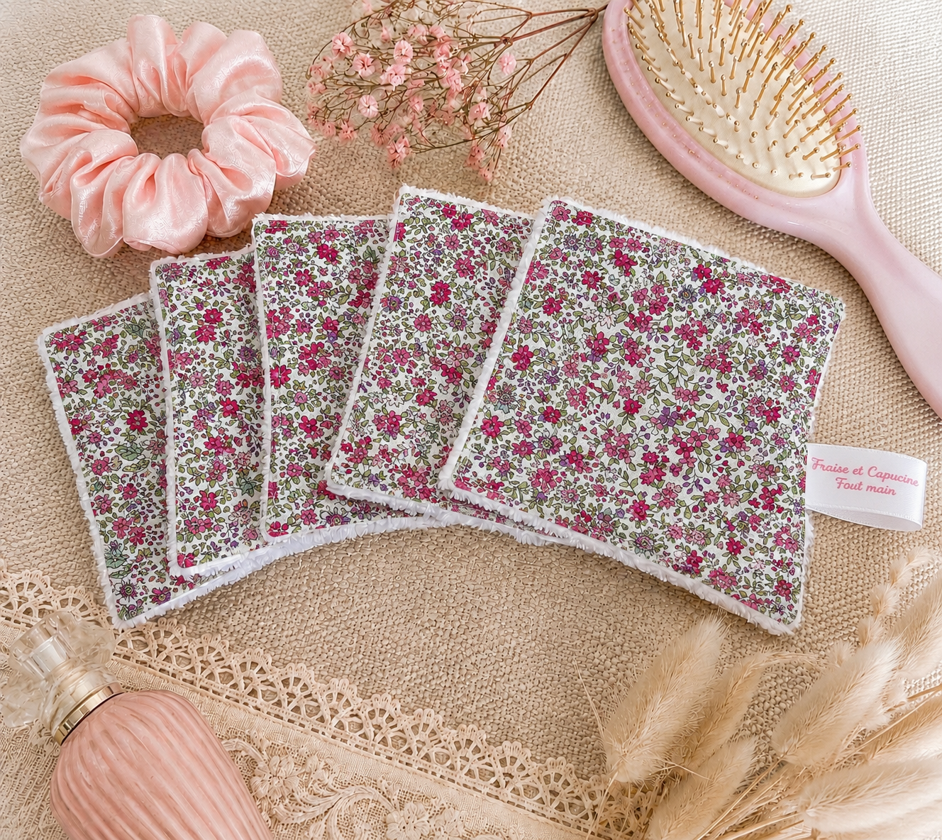 Lingettes coton lavables