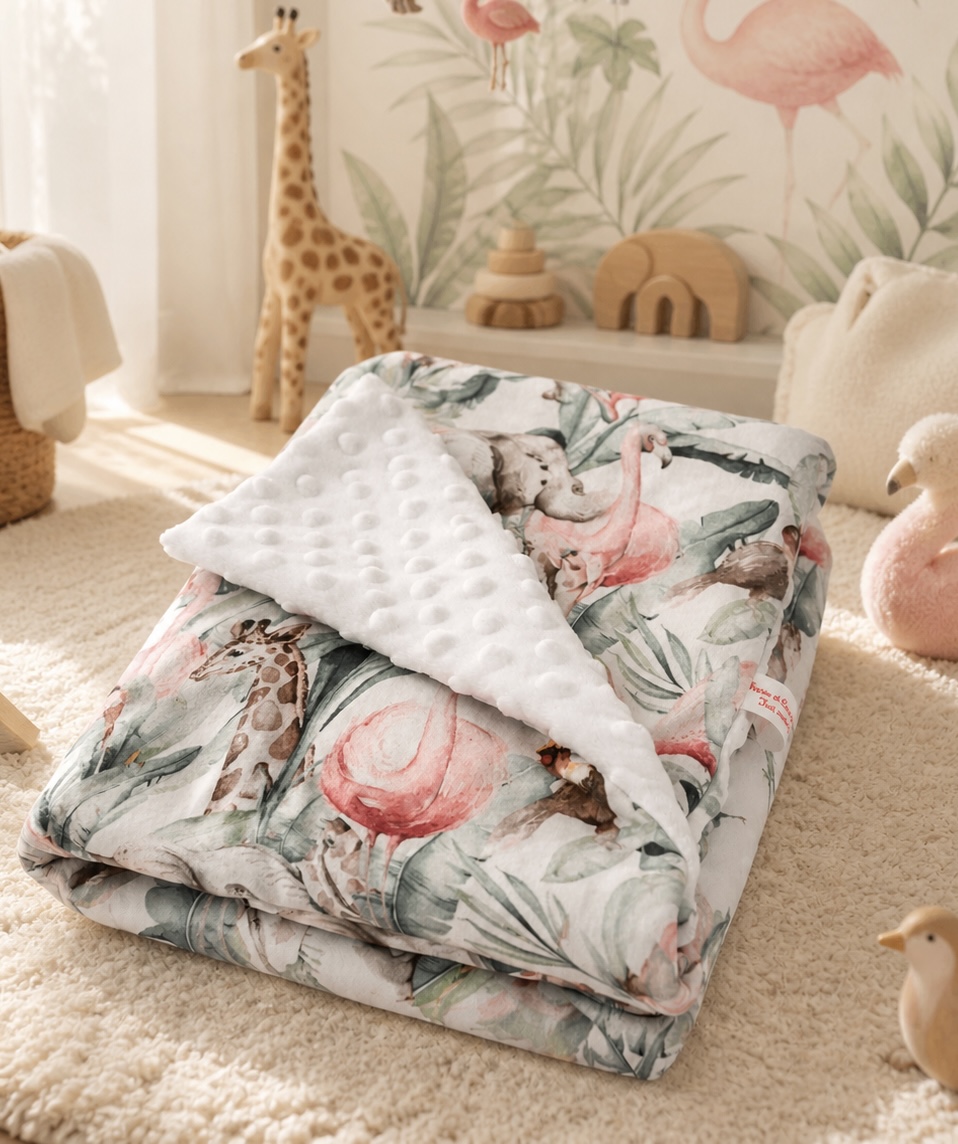 Couverture bébé molletonnée