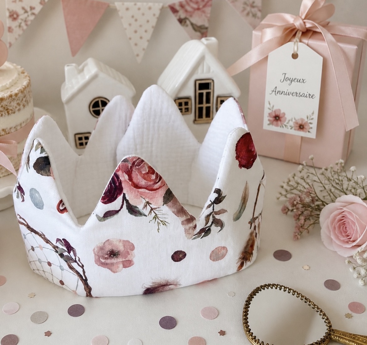 Couronne enfant en tissu