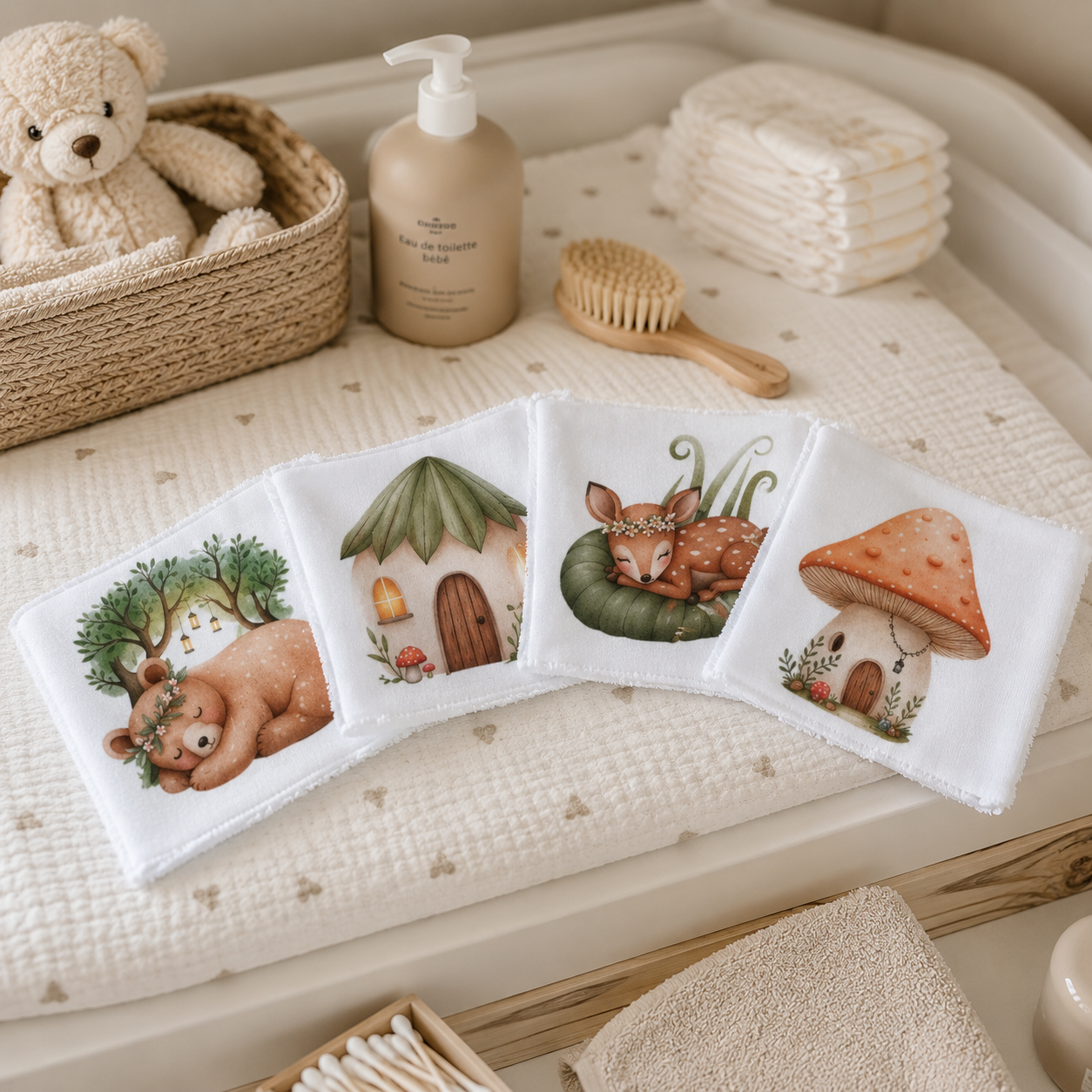 Lingettes lavables enfants