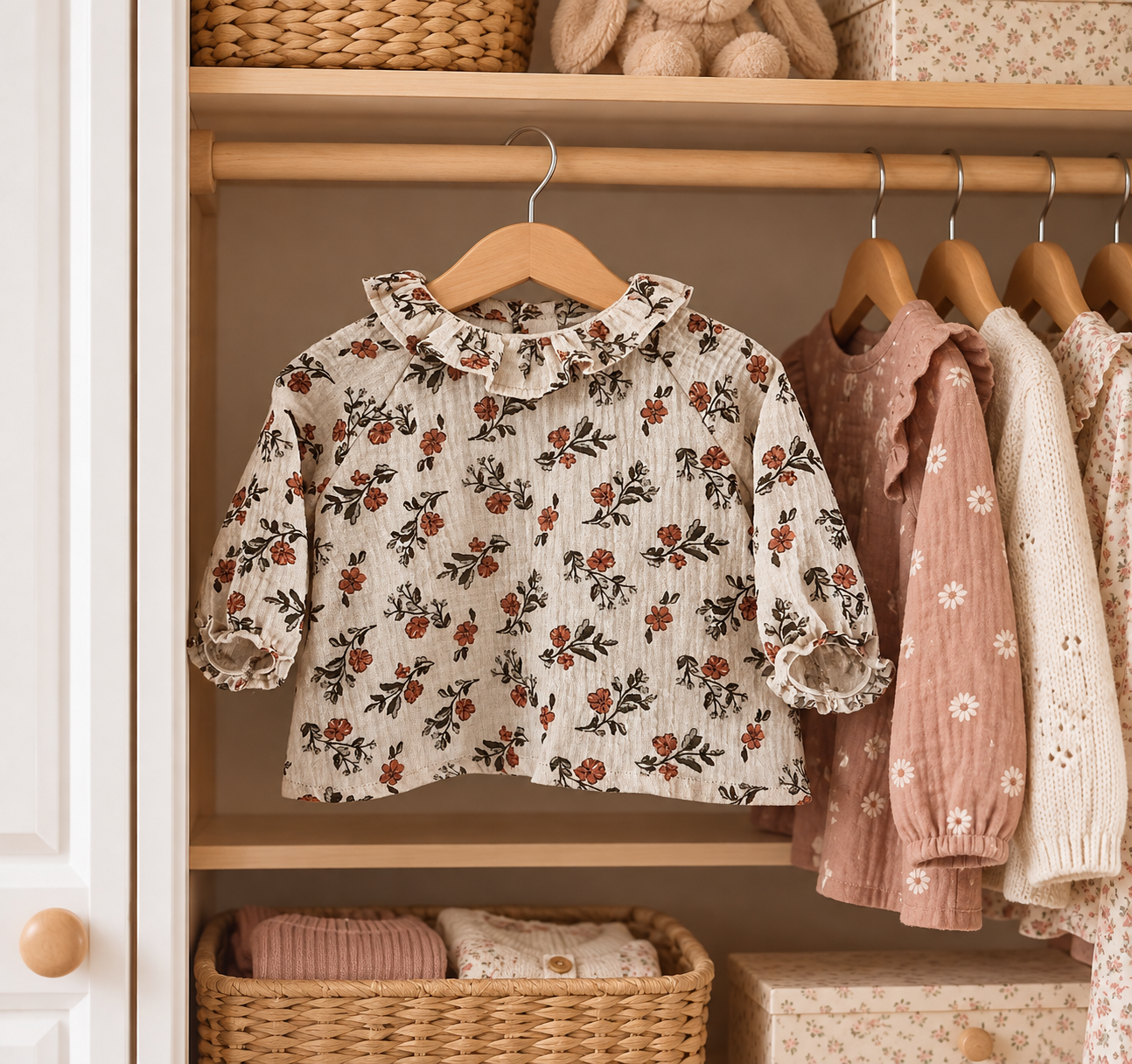 Blouse bébé gaze de coton