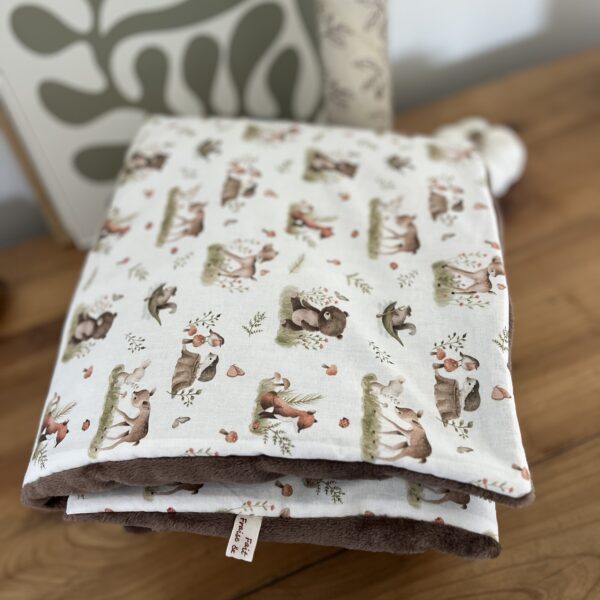 Couverture bébé molletonnée