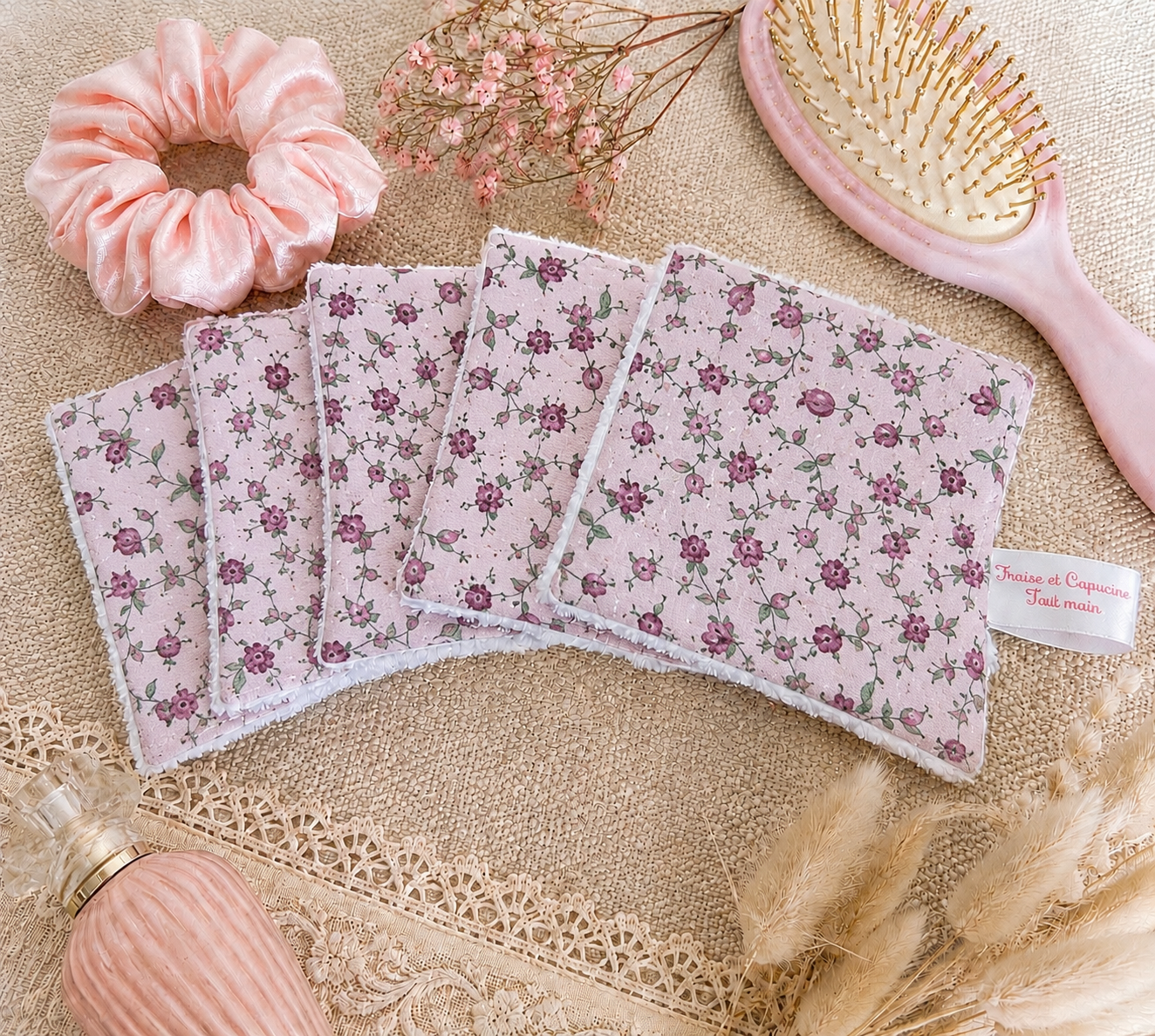 Lingettes coton lavables