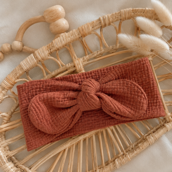 Bandeau bébé terracotta