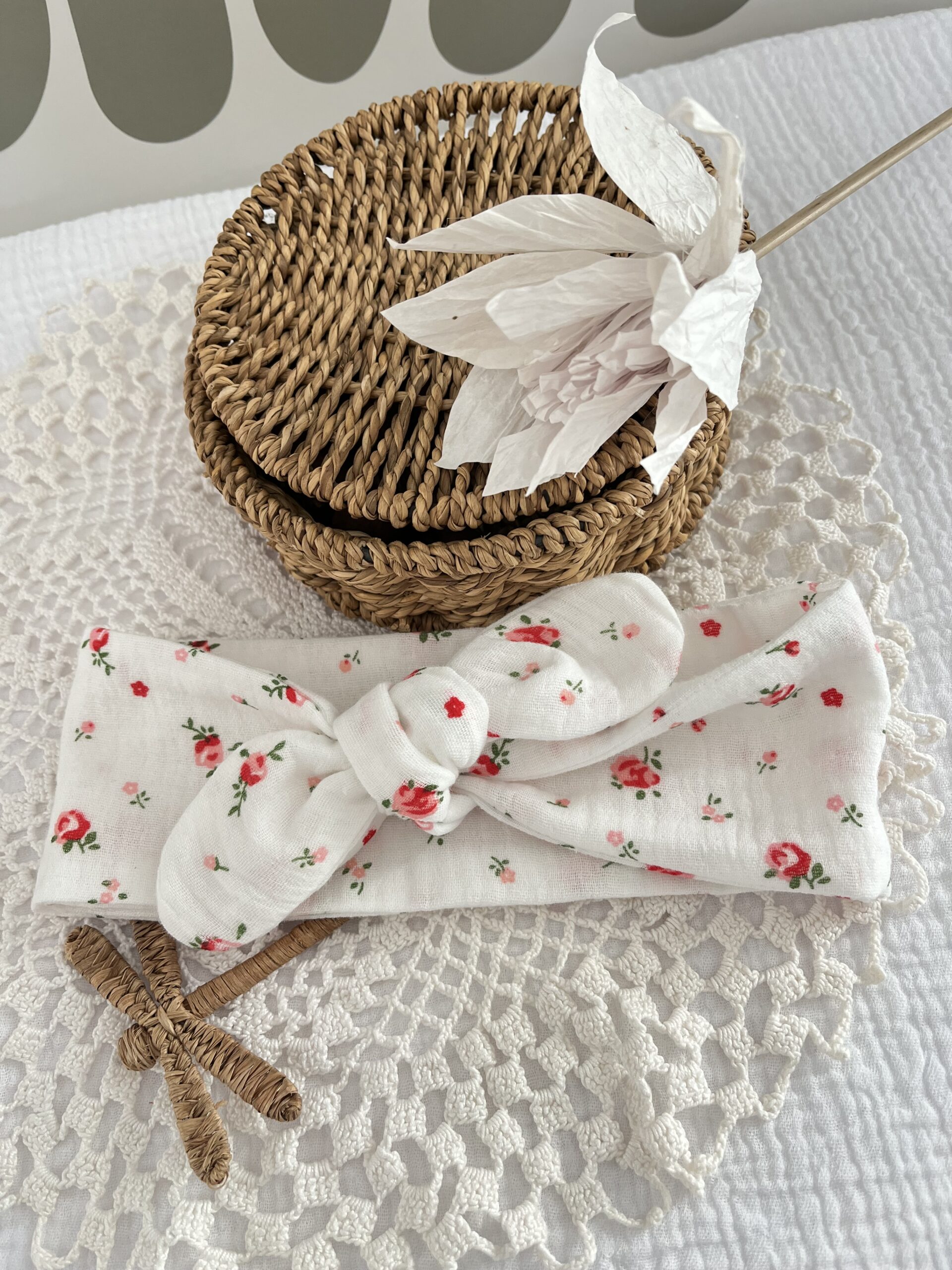 Bandeau bébé en gaze de coton