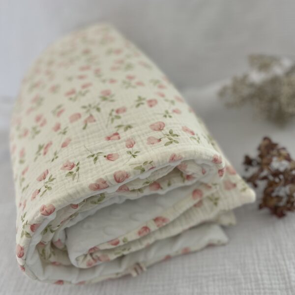 Couverture bébé molletonnée fait main