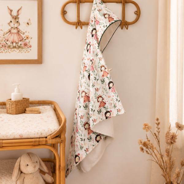 Cape de bain à capuche pour bébé